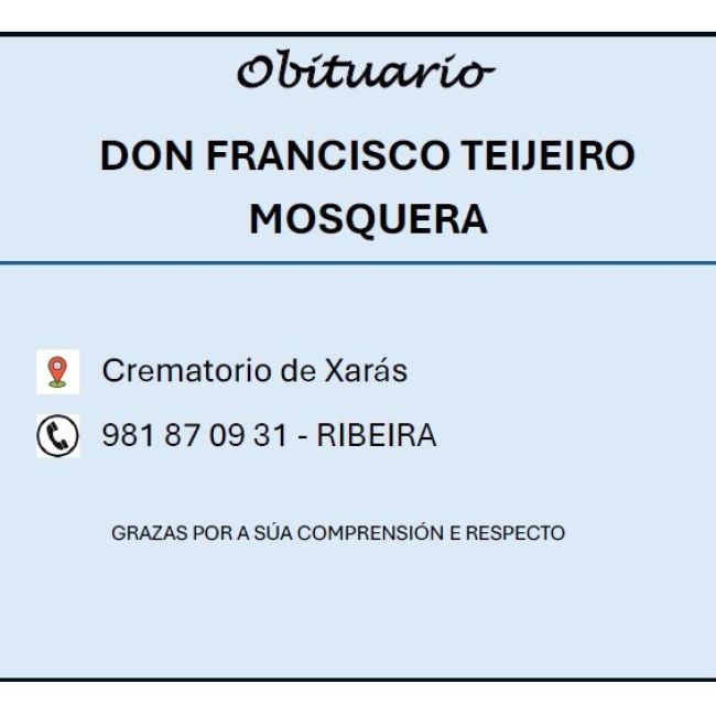 FRANCISCO TEIJEIRO MOSQUERA