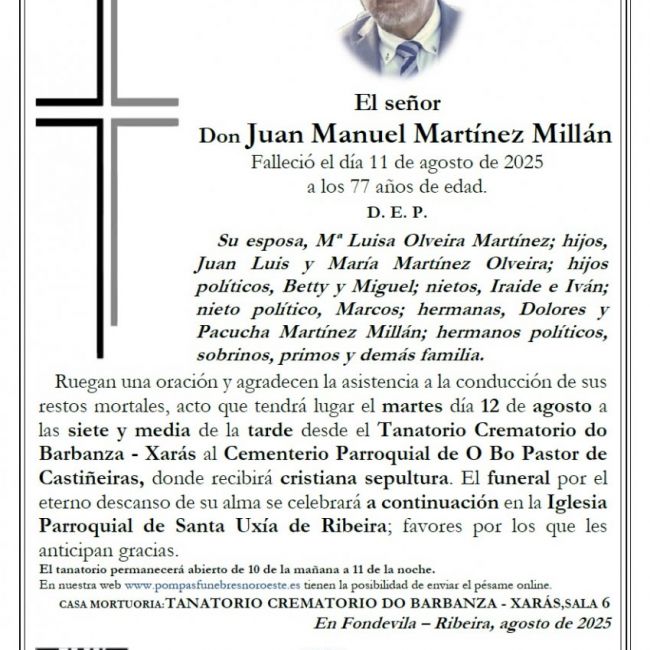Martinez Millan, Juan Manuel