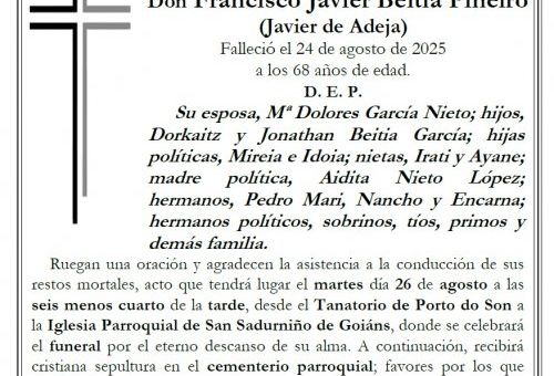 Beitia Piñeiro, Francisco Javier