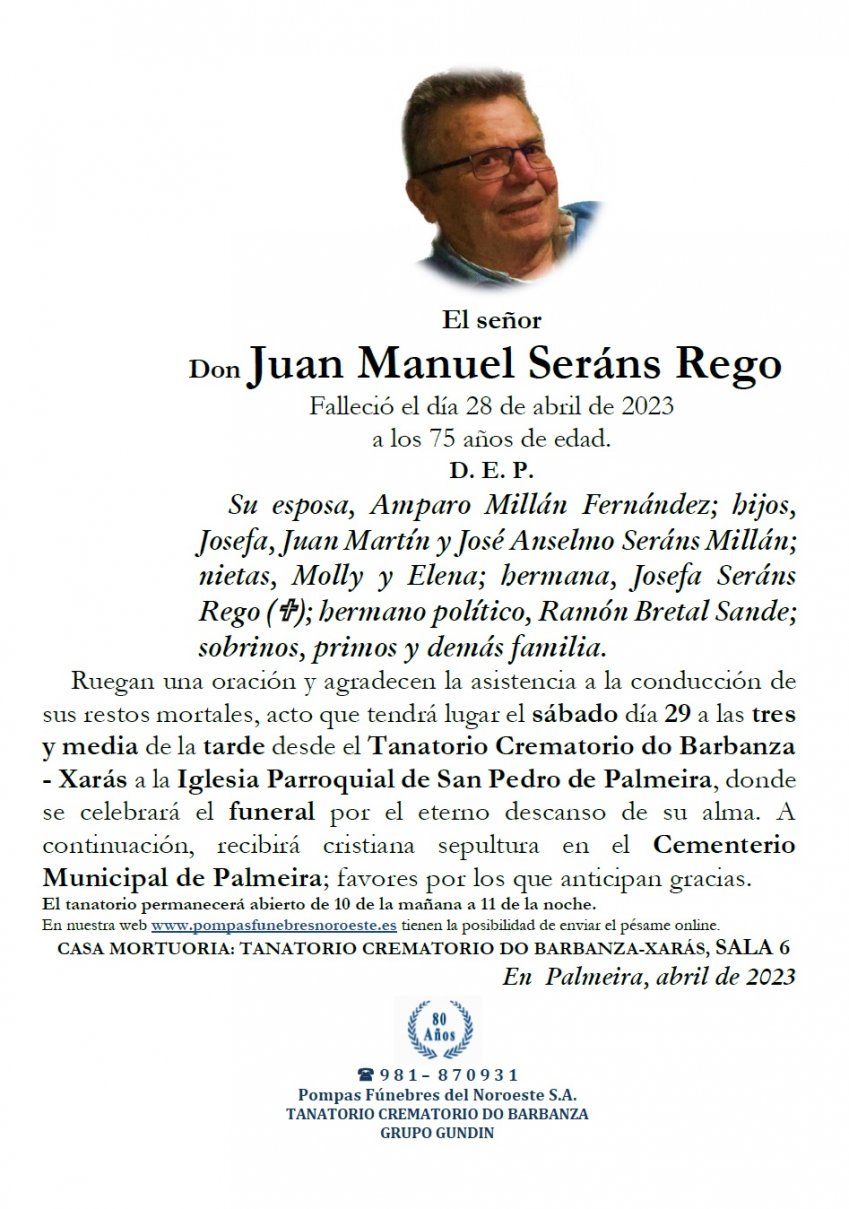 Serans Rego, Juan Manuel