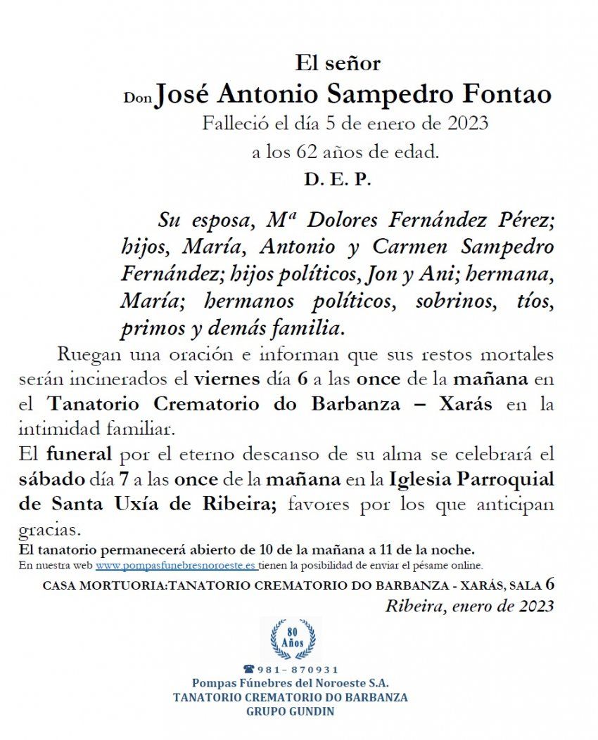 Sampedro Fontao, José Antonio