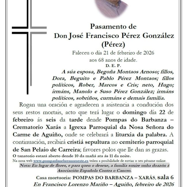 Perez Gonzalez, Jose Francisco