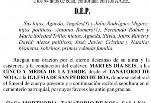 23 05 ESQUELA    DELFINA MIGUEZ POUSO