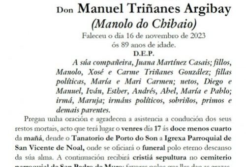 Triñanes Argibay, Manuel