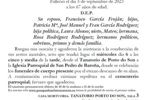 Rodriguez Rodriguez, Josefa