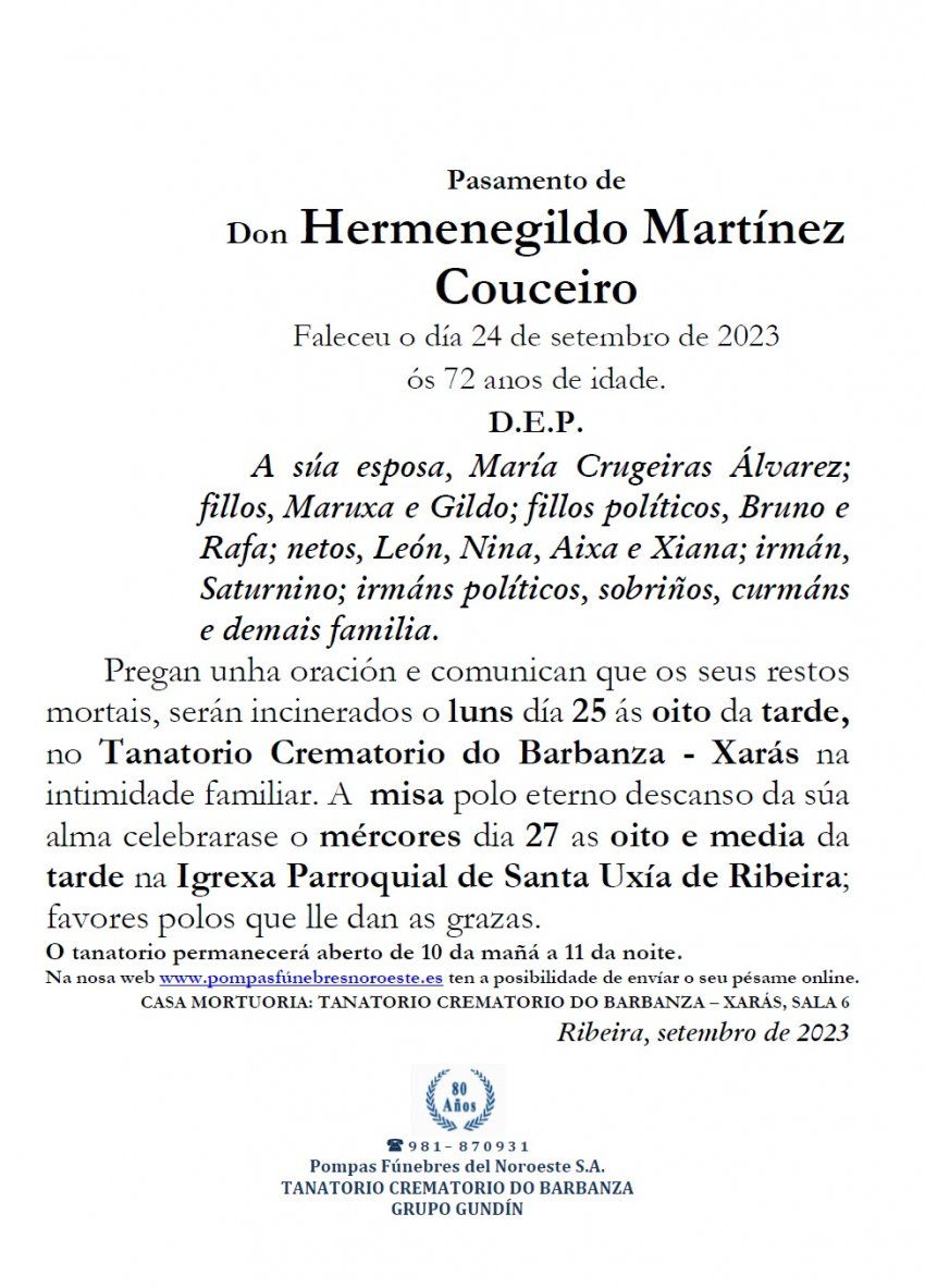 Martínez Couceiro, Hermenegildo