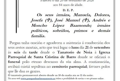 MARIA OLIVA LOPEZ BAAMONDE