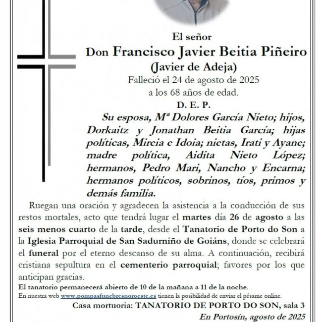 Beitia Piñeiro, Francisco Javier