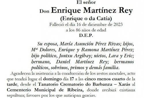 Martinez Rey, Enrique