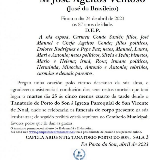 Ageitos Ventoso, José