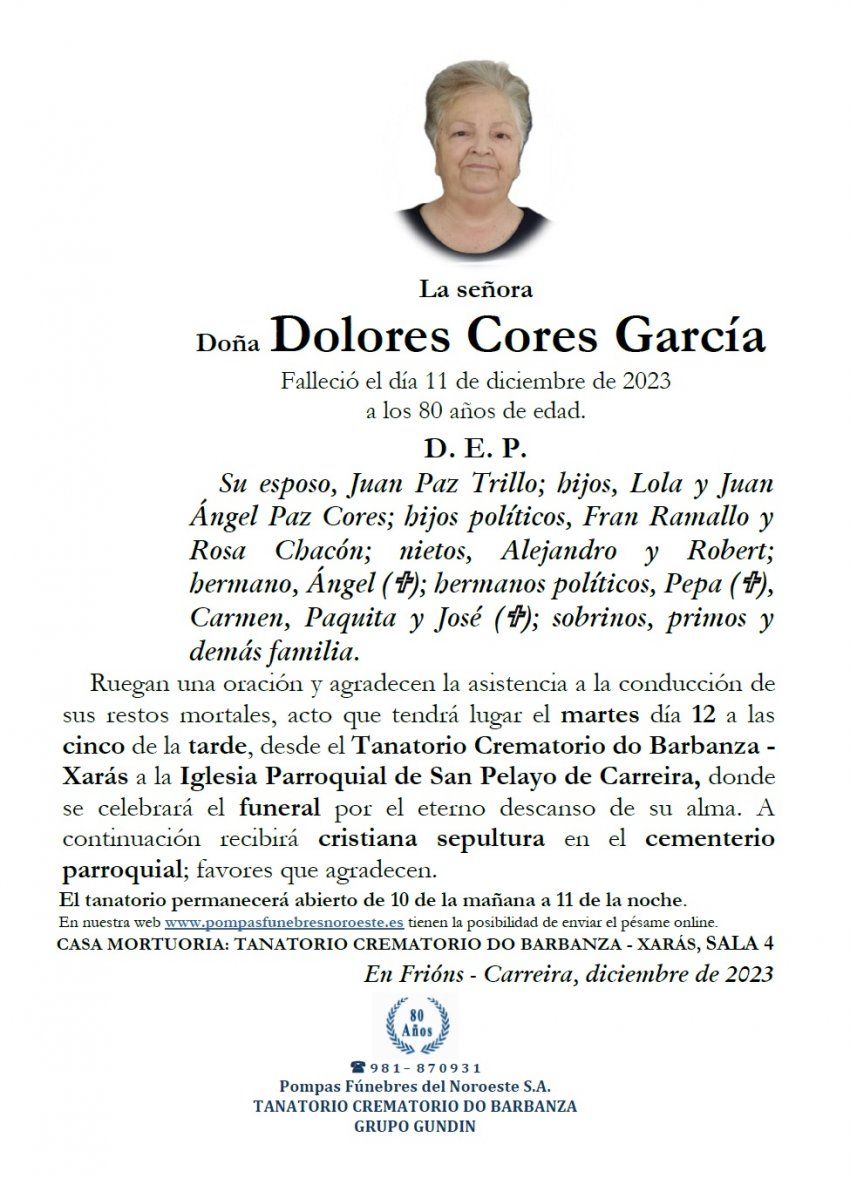 Cores Garcia, Dolores