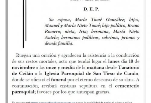 Manuel Cipriano Nieto Antelo