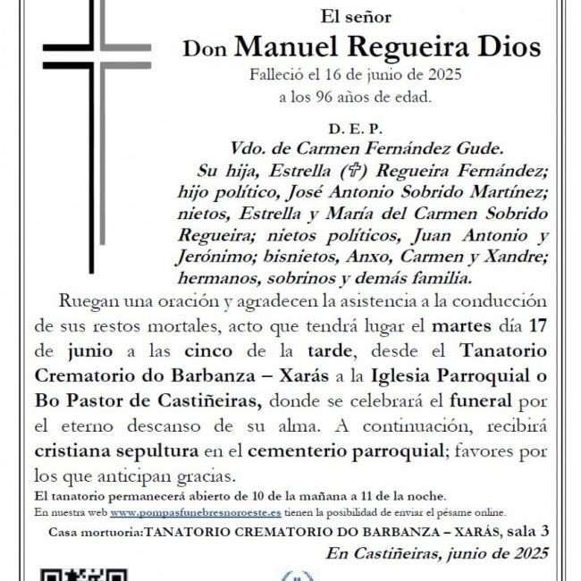 Regueira Dios, Manuel