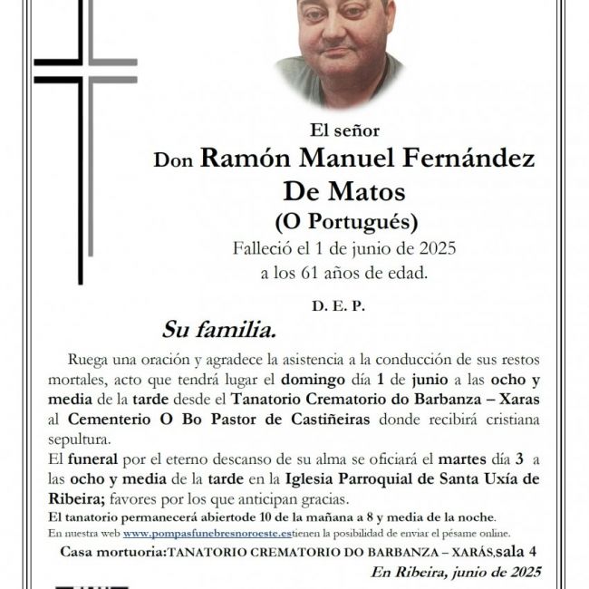 Ramón Manuel Fernández De Matos