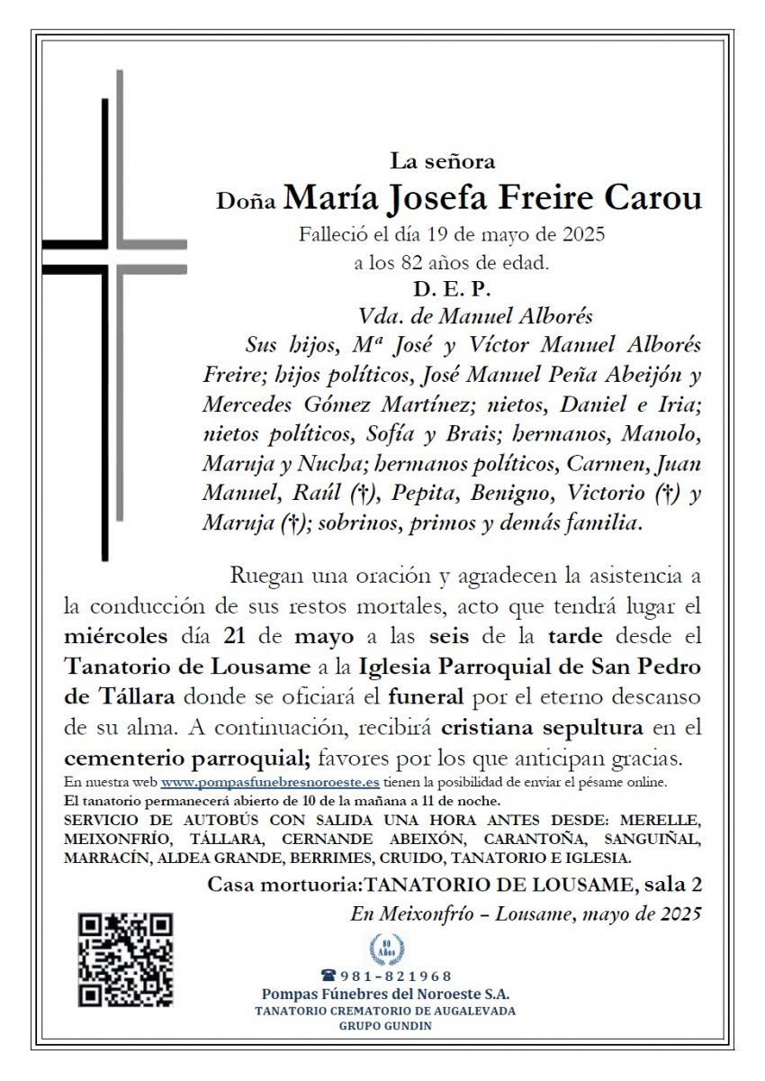 MARÍA JOSEFA FREIRE CAROU WEB