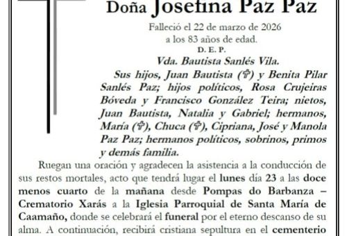 Paz Paz, Josefina