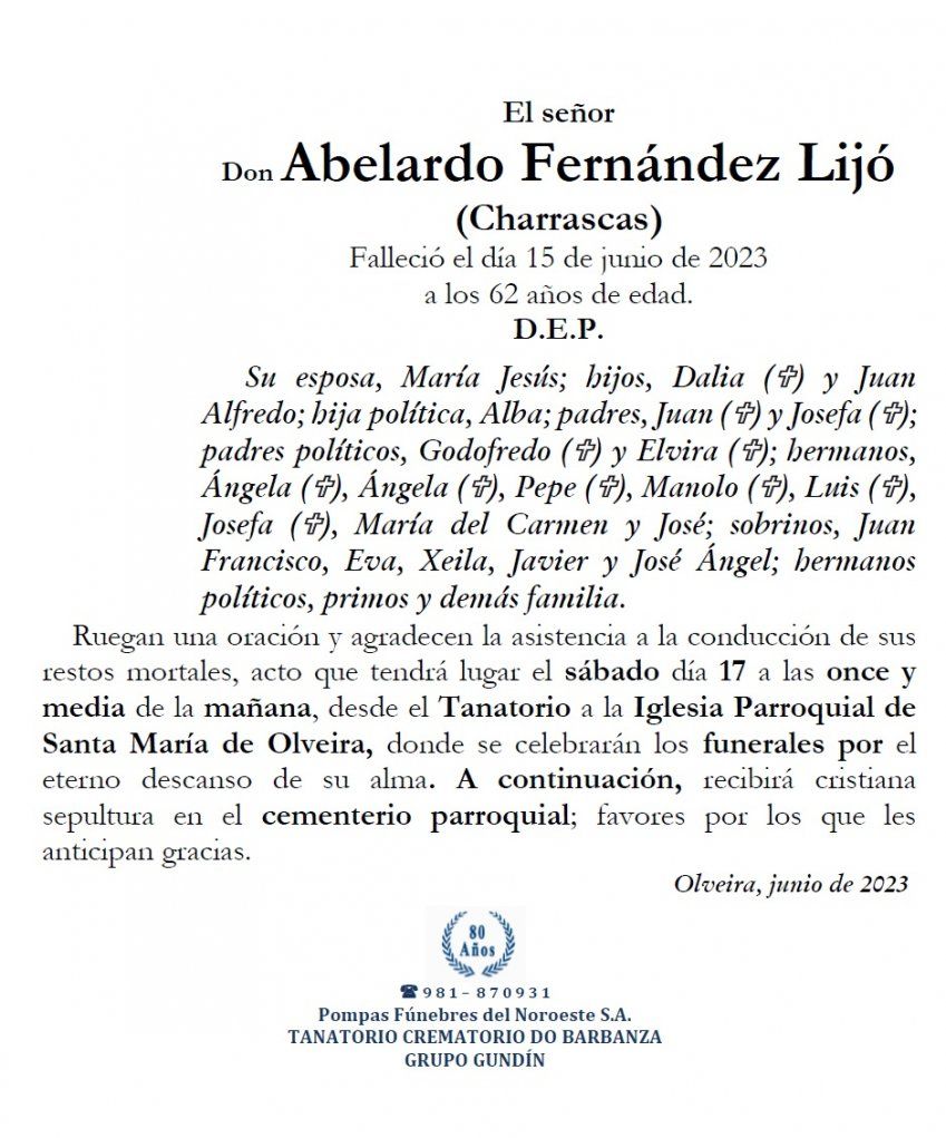 Fernández Lijó, Abelardo