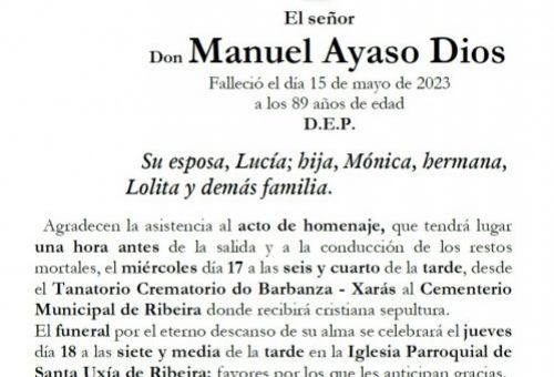 Ayaso Dios, Manuel