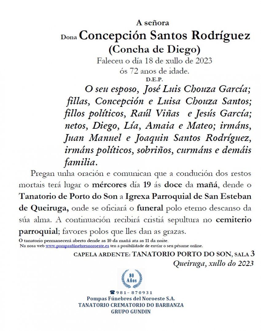 Santos Rodriguez, Concepcion