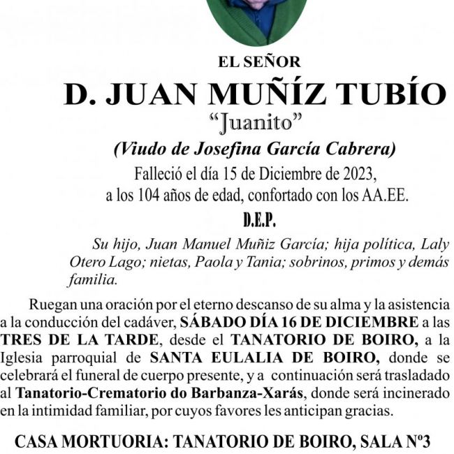 12 23 Esquela Juan Muñiz Tubío