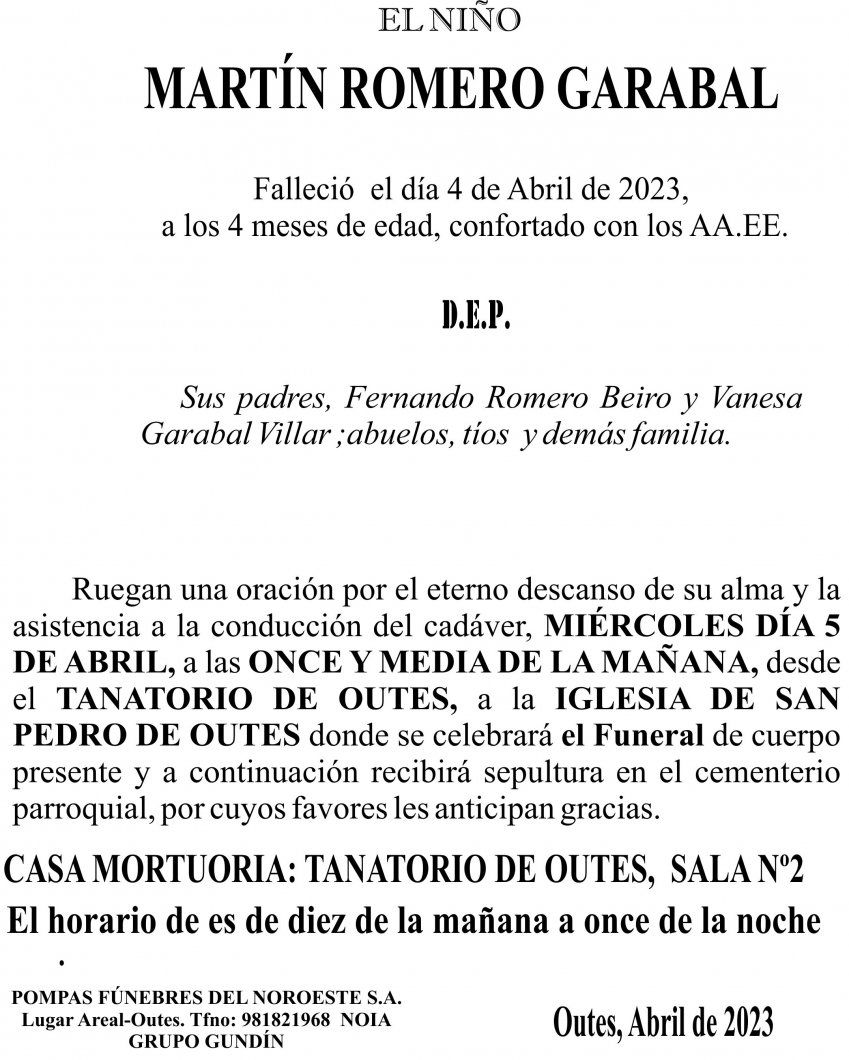 23 04 ESQUELA  Martín Romero Garabal