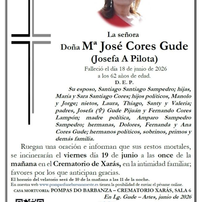 Cores Gude, Mª Jose