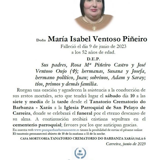 María Isabel Ventoso Piñeiro