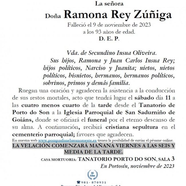Rey Zuñiga, Ramona