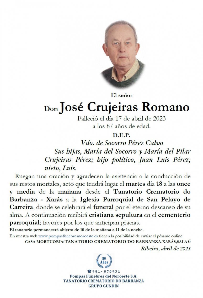 Crujeiras Romano, Jose