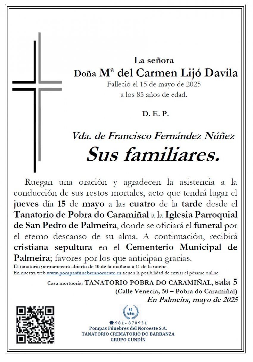 Lijo Davila, Mª del Carmen
