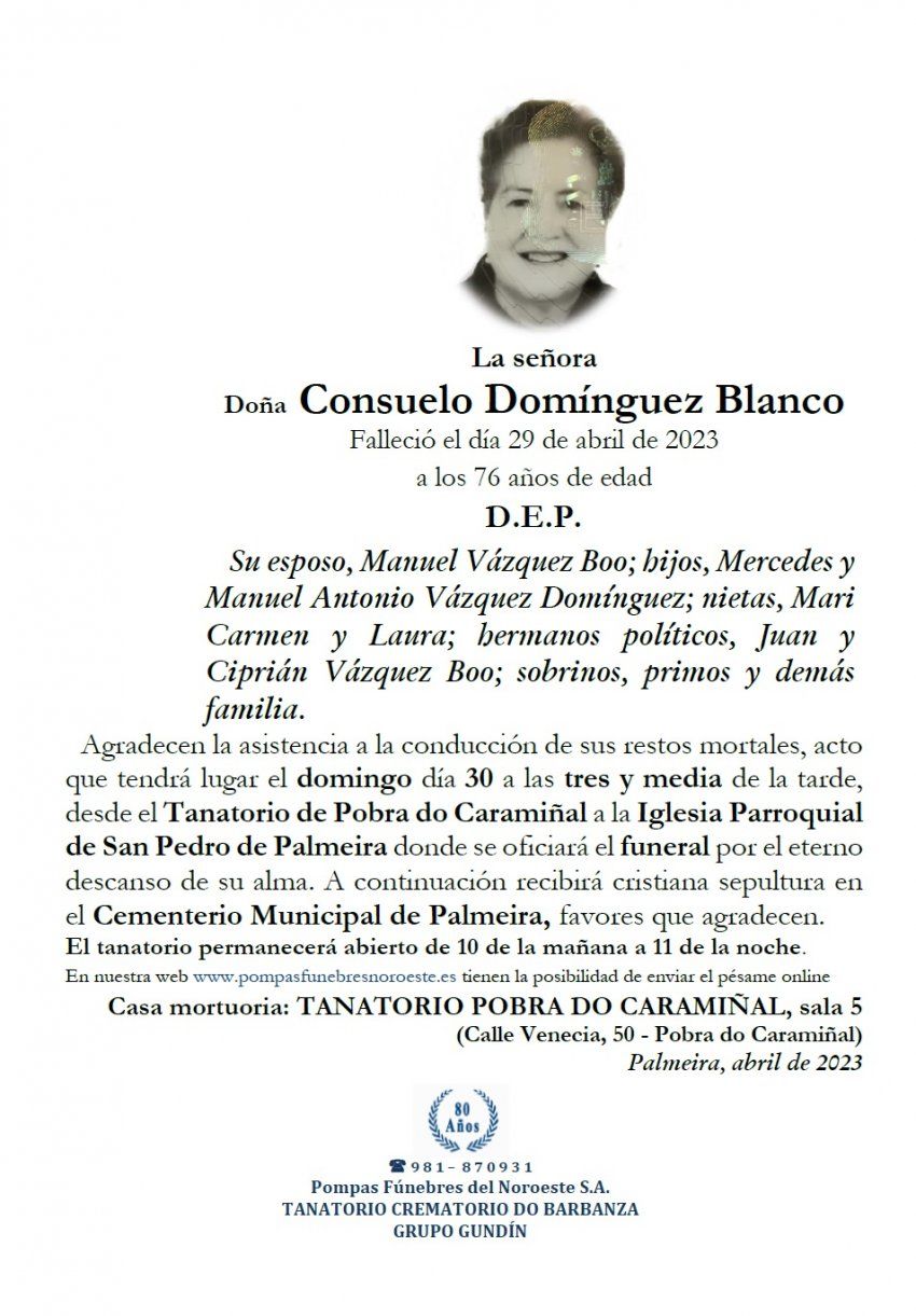 Dominguez Blanco, Consuelo