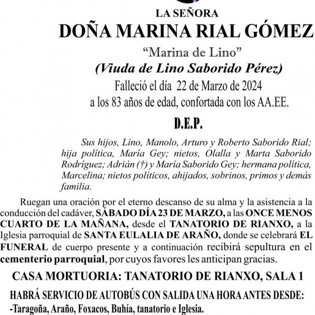 24 01 ESQUELA Marina Rial Gómez