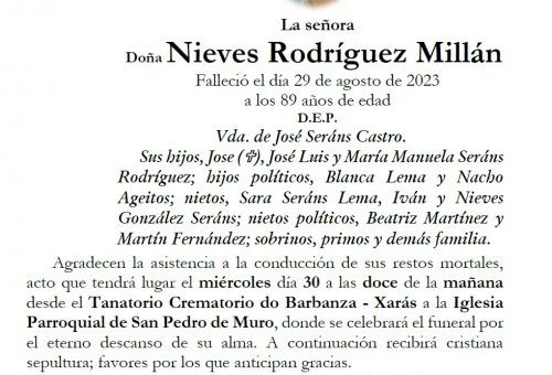 Rodriguez Millan, Nieves