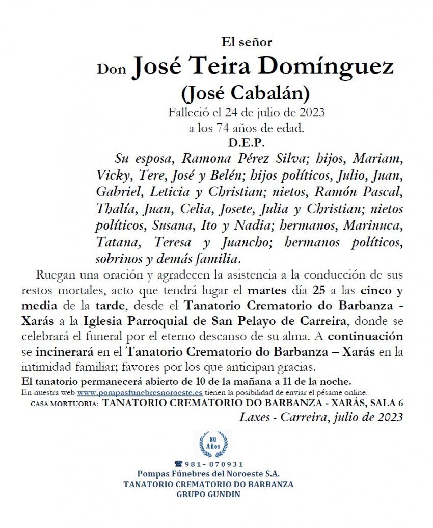 Teira Domínguez, José