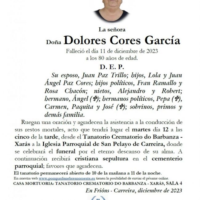 Cores Garcia, Dolores