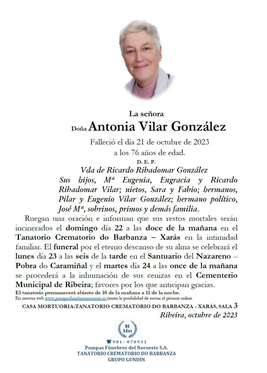 Antonia Vilar González