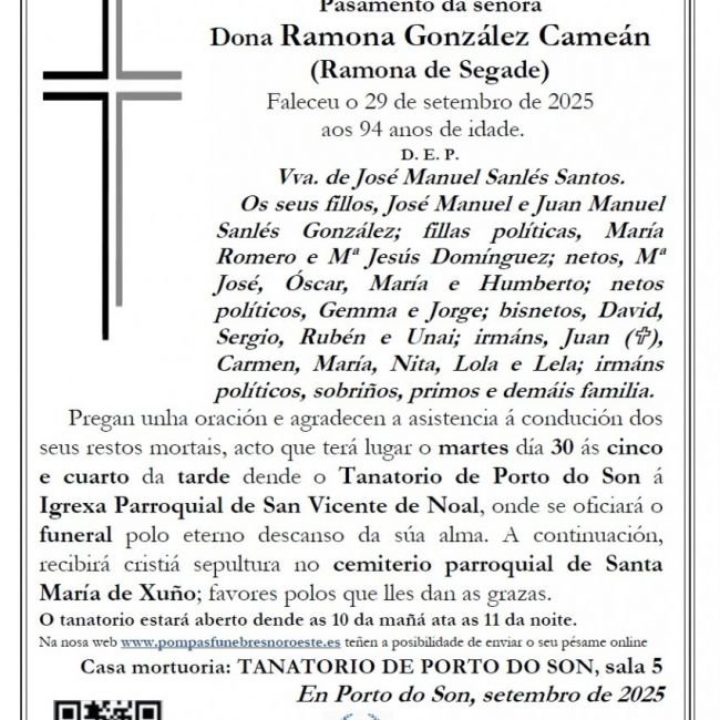 Gonzalez Camean, Ramona