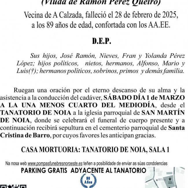 Copia de seguridad de Esquela  25 doña Nieves López Lorenzo