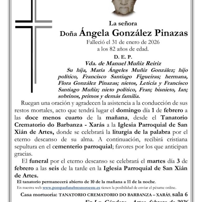 TANA XARAS Artes  Angela Gonzalez Pinazas con foto