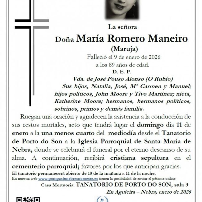 Romero Maneiro, Maria