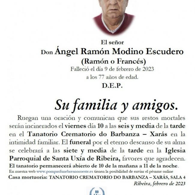 Modino Escudero, Angel Ramon