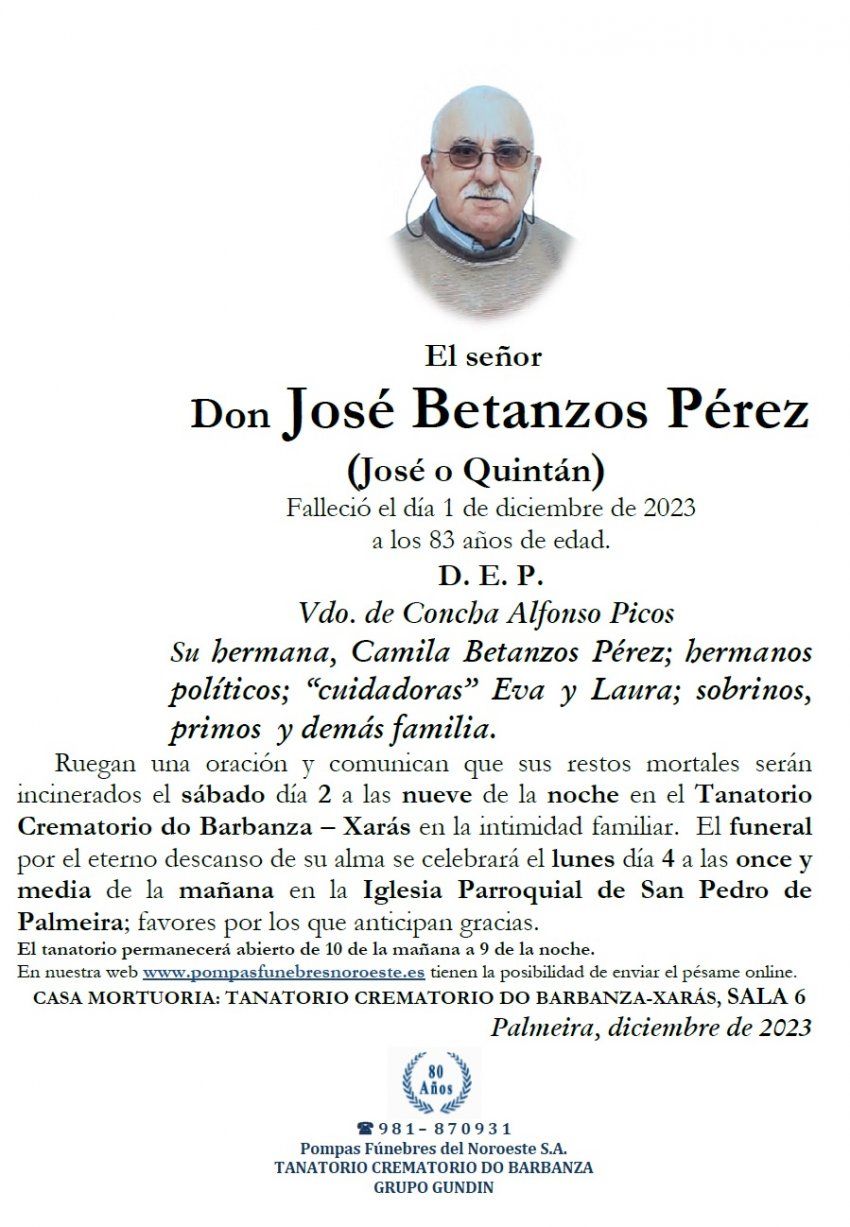 Betanzos Pérez, José