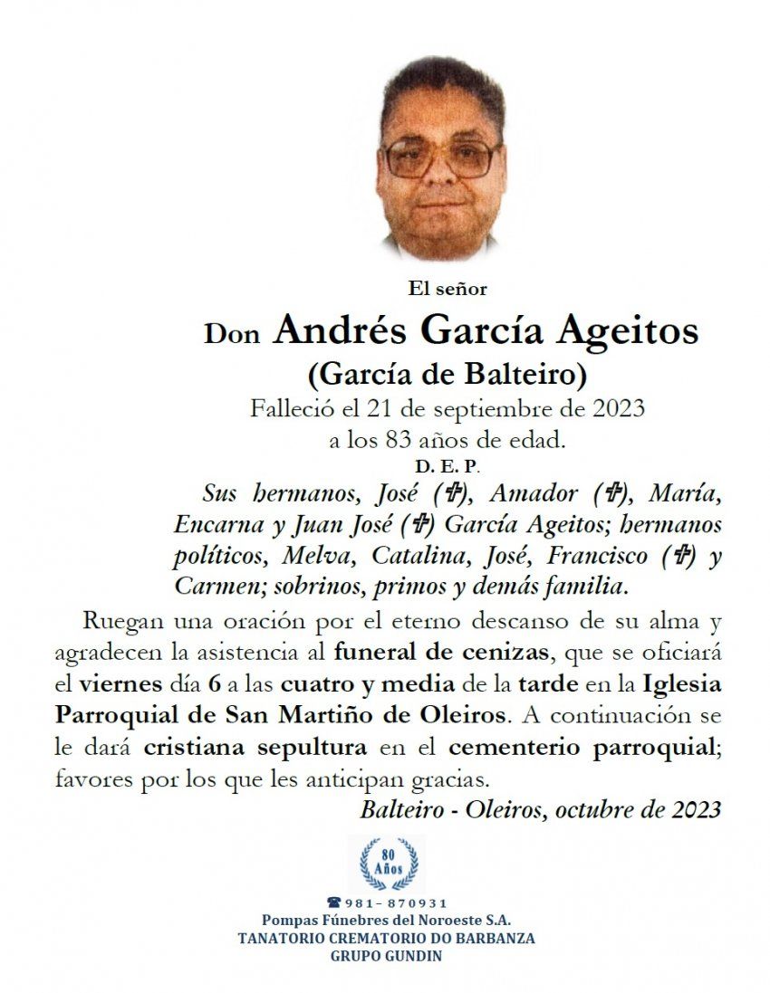 Garcia Ageitos, Andres
