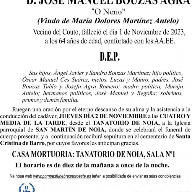 11 23 Esquela Manuel bouzas agra