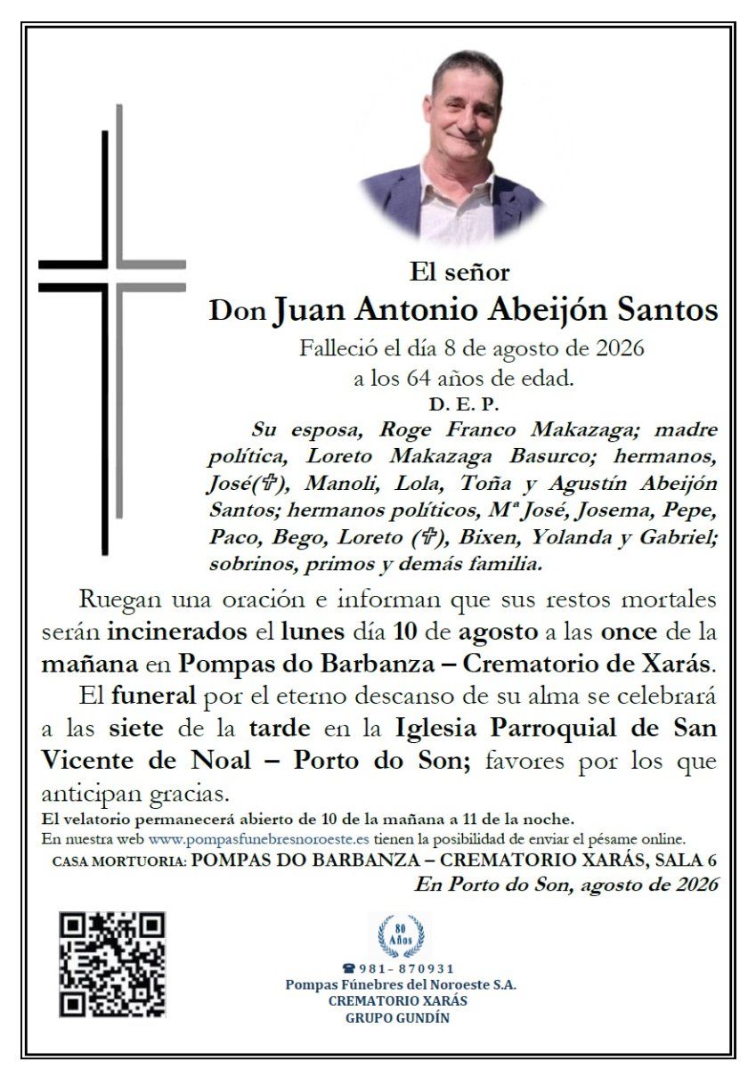 Abeijon Santos, Juan Antonio