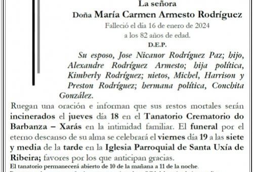 Armesto Rodríguez, María Carmen