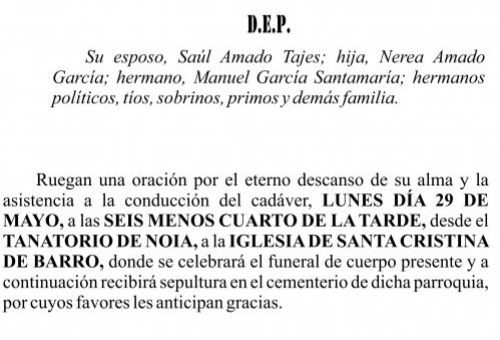 23 05 ESQUELA    Carmen María García Santamaría