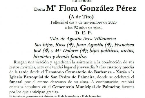 Gonzalez Perez, Mª Flora