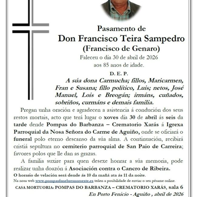 Teira Sampedro, Francisco