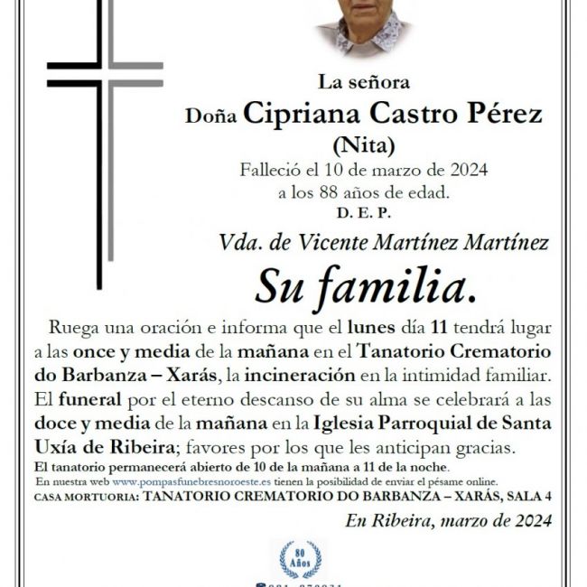 Castro Pérez, Cipriana